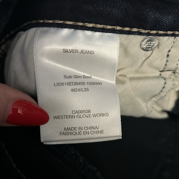 Womens Silver Suki Slim Boot Jeans - Picture 2 of 4